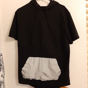 Five.By.Five Black Hooded Shirt Sz Med Reflective